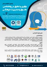 پوستر پنجمین کنفرانس ملی نوآوری و تحقیق در روانشناسی، حقوق و مدیریت فرهنگی