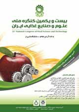 پوستر بیست و یکمین کنگره ملی علوم و صنایع غذایی ایران