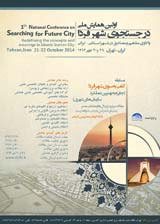 پوستر اولین همایش ملی در جستجوی شهر فردا «واکاوی مفاهیم و مصادیق در شهر اسلامی  - ایرانی»