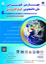 پوستر چهارمین کنفرانس ملی دانشجویی کارآفرینی