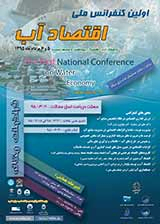 پوستر اولین کنفرانس ملی اقتصاد آب