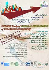 پوستر اولین سمینار آینده پژوهی توسعه ملی ایران در بستر جغرافیا