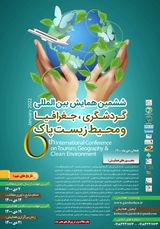 پوستر ششمین همایش بین المللی گردشگری، جغرافیا و محیط زیست پاک