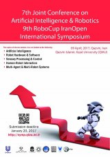 پوستر هفتمین کنفرانس هوش مصنوعی و رباتیک و نهمین سمپوزیوم بین المللی ربوکاپ آزاد ایران ۲۰۱۷
