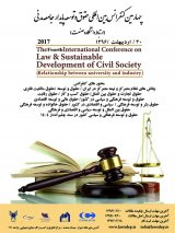 پوستر چهارمین کنفرانس بین المللی حقوق و توسعه پایدارجامعه مدنی