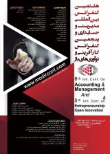پوستر هشتمین کنفرانس بین المللی حسابداری و مدیریت و پنجمین کنفرانس کارآفرینی و نوآوری های باز