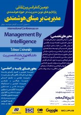 پوستر دومین کنفرانس پارادایم های نوین مدیریت در حوزه هوشمندی مدیریت برمبنای هوشمندی