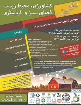 پوستر  کنگره,  کاربرد,  فناوری, های  نوین, در بیوسیستم:کشاورزی،  محیط,  زیست,  فضای, سبز و  گردشگری,