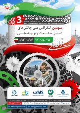 پوستر سومین کنفرانس ملی چالش‌های اصلی صنعت و تولید ملی