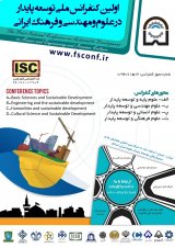 پوستر اولین کنفرانس ملی توسعه پایدار در علوم ومهندسی و فرهنگ ایرانی