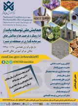 پوستر همایش ملی توسعه پایدار (با رویکرد فرصت ها و چالش های سرمایه گذاری در منطقه ترشیز)