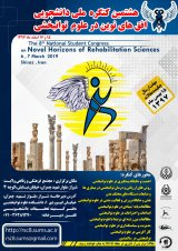 پوستر هشتمین کنگره ملی دانشجویی افق های نوین در علوم توانبخشی