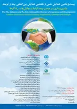 پوستر بیست و یکمین همایش ملی و هفتمین همایش بین المللی بیمه و توسعه