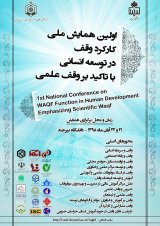 پوستر اولین همایش ملی کارکرد وقف در توسعه انسانی با تاکید بر وقف علمی