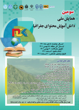 پوستر سومین همایش ملی دانش آموزش محتوای جغرافیا