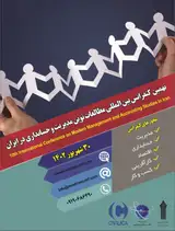 پوستر نهمین کنفرانس بین المللی مطالعات نوین مدیریت و حسابداری در ایران