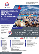 پوستر اولین کنفرانس بین المللی پژوهش ها و دستاوردهای نو در علوم، مهندسی و فناوری های نوین