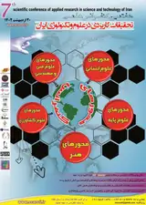 پوستر هفتمین کنفرانس علمی تحقیقات کاربردی در علوم و تکنولوژی ایران