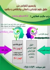 پوستر یازدهمین کنفرانس ملی حقوق، علوم اجتماعی و انسانی، روانشناسی و مشاوره