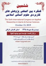 پوستر ششمین کنگره ملی پژوهش های کاربردی علوم انسانی اسلامی