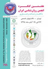 پوستر هفتمین کنگره انجمن روانشناسی ایران