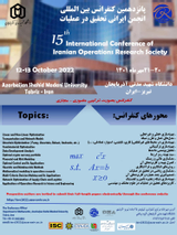 پوستر پانزدهمین کنفرانس بین المللی انجمن ایرانی تحقیق در عملیات