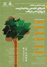 پوستر دومین همایش بین المللی هنرهای تجسمی و محیط زیست با رویکرد هنر بازیافت