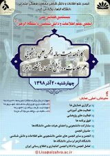 پوستر بیستمین همایش ملی انجمن علمی دانشجویی علم اطلاعات و دانش شناسی دانشگاه الزهرا(س)