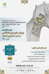 پوستر سومین همایش ملی پژوهش‌های نوین دانشگاهی در هنر، معماری و عمران