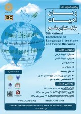 پوستر پنجمین همایش ملی زبان، ادبیات و گفتمان صلح