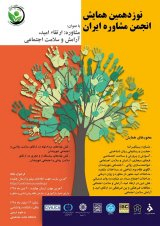 پوستر نوزدهمین همایش انجمن مشاوره ایران «مشاوره: ارتقا امید، آرامش و سلامت اجتماعی»