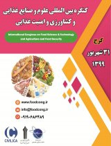 پوستر کنگره بین المللی علوم و صنایع غذایی، کشاورزی و امنیت غذایی