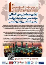 پوستر اولین همایش بین المللی مهندسی نفت، صنایع گاز زمین شناسی و پتروشیمی