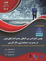 پوستر نهمین کنفرانس بین المللی چشم اندازهای نوین در مدیریت، حسابداری و کارآفرینی