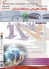 پوستر پنجمین کنفرانس علمی رهیافت های نوین در علوم انسانی ایران