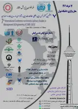 پوستر هفتمین کنفرانس بین المللی مطالعات بین رشته ای در مدیریت و مهندسی