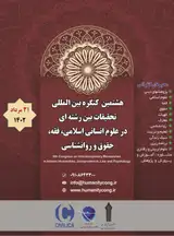 پوستر هشتمین کنگره بین المللی تحقیقات بین رشته ای در علوم انسانی اسلامی، فقه، حقوق و روانشناسی