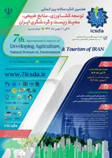پوستر هفتمین کنگره سالانه بین المللی توسعه کشاورزی، منابع طبیعی، محیط زیست و گردشگری ایران