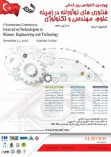 پوستر چهارمین کنفرانس بین المللی فناوری های نوآورانه در زمینه علوم، مهندسی و تکنولوژی