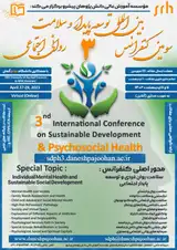 پوستر سومین کنفرانس بین المللی توسعه پایدار و سلامت روانی اجتماعی