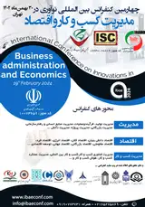 پوستر چهارمین کنفرانس بین المللی نوآوری در مدیریت کسب و کار و اقتصاد