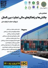 پوستر همایش ملی چالش و راهکارهای مالی تجارت بین المللی با رویکرد حمایت از تولید ملی