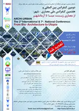 پوستر دومین کنفرانس بین المللی معماری- شهر: " از معماری زیست مبنا تا آرمانشهر"