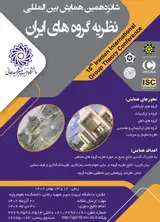 پوستر شانزدهمین کنفرانس بین المللی نظریه گروه های ایران