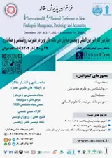 پوستر چهارمین کنفرانس بین المللی و پنجمین کنفرانس ملی یافته های نوین در مدیریت، روان شناسی و حسابداری