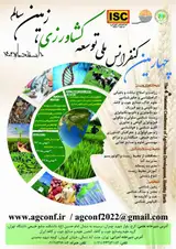 پوستر چهارمین کنفرانس ملی توسعه کشاورزی، زمین سالم