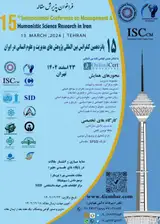 پوستر پانزدهمین کنفرانس بین المللی پژوهش های مدیریت و علوم انسانی در ایران