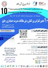 پوستر دهمین کنفرانس بین المللی و ملی مطالعات مدیریت، حسابداری و حقوق