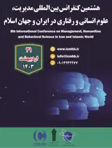 پوستر هشتمین کنفرانس بین المللی مدیریت، علوم انسانی و رفتاری در ایران و جهان اسلام