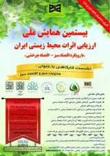 پوستر بیستمین همایش ملی ارزیابی اثرات محیط زیستی ایران (با رویکرد اقتصاد سبز- اقتصاد چرخشی)